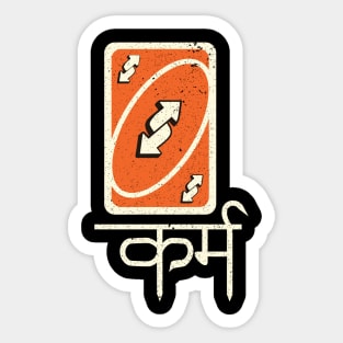 Karma Uno Card Sticker